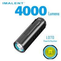 LD70 IMALENT ไฟฉาย EDC ไฟฉายแรงสูง4000ลูเมน XHP70.2ไฟฉาย LED Handlight ชาร์จได้โคมไฟสำหรับการตั้งแคมป์สว่างมาก