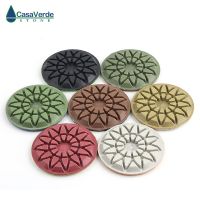 Free shipping 3 inch diamond floor adrasive pads wet polishing for granite concrete marble floor