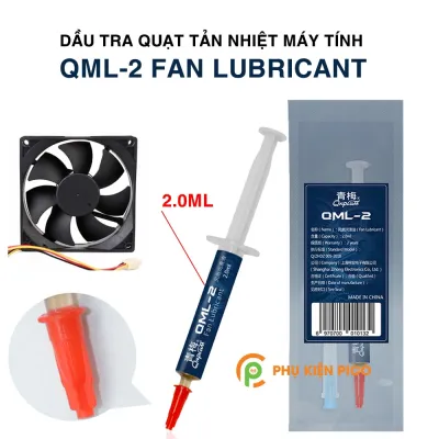 Dầu tra quạt tản nhiệt máy tính, laptop QML-2 Fan Lubricant chính hãng Qnplum 2ml