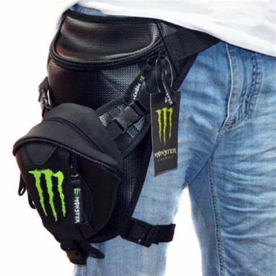 Monster กันน้ำกระเป๋าหนังคาดเอวผู้ชายรถจักรยานยนต์ Rider กระเป๋าสตางค์ Motocross เอว Drop ต้นขาสะโพก Bum กระเป๋าคาดเอว