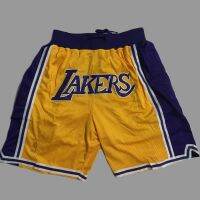 Original Just Don Shorts Lakers Warriors Basketball Pants Bulls Raptors Magic Heat King High Street Embroidered Pocket Pants