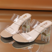 Clear Heels Slippers Women Sandals Summer Shoes Woman Transparent Shoes High Heels Pumps Wedding Jelly Sandels for Women