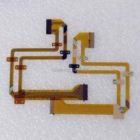 เพลาหมุนบานพับ LCD ยอดนิยม2ชิ้นสายเคเบิ้ลยืดหยุ่นสำหรับ DCR-SR20E DCR-SX15E DCR-SR15E SR20 SR21 SR15 SX15กล้องวีดีโอ SX21 SX20