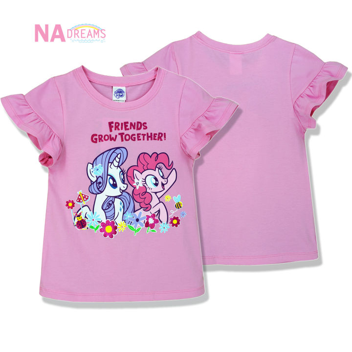 my-little-pony-เสื้อยืดคอกลม-เสื้อคอกลม-ผ้าคอตตอนสแปนเด็กซ์-ลายโพนี่-จาก-nadreams-เนื้อผ้าเกรดดี-นุ่มมาก