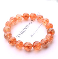 Natural Red Gold Super Seven 7 Rutilated celet Jewelry Woman Man Clear Round Beads Stretch AAAAA 7mm 8mm 9mm 10mm12mm 14mm