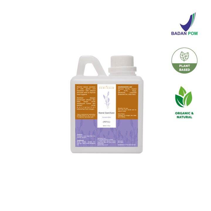 Lavender Hand Sanitizer by Dewi Kauw (REFILL) 500ml Lazada Indonesia