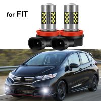 ❏ 2pcs Led Car Fog Lamp for Honda Fit 2007- 2017 2018 2019 2020 2021 Front Fog Light Bulb Car Accessories Canbus white