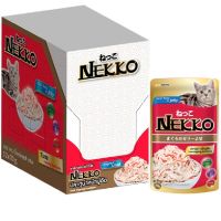 Nekko​ อาหารแมวในน้ำเยลลี่ 70 g (ยกโหล 12 ซอง) 12 รสชาติ