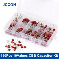 150Pcs 10Values CBB Metallized Polypropylene Film Capacitor Set 10nf 100V 470NF 63V 100NF 220NF 47NF Assortment Box Kit