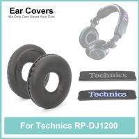 {เครื่องเล่นเสียง} แผ่นรองหูฟัง DJ1200 RP สำหรับหูฟังเทคนิค RP-DJ1200หูฟังแผ่นรองหูฟังเปลี่ยนแผ่นรองหูฟังฟองน้ำโฟมหนัง PU