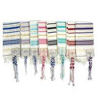 JE tallit talit สวดมนต์ผ้าคลุมไหล่และ talis กระเป๋าคริสเตียน messianic พู่อาหรับห่อผ้าพันคอสำหรับผู้หญิงผู้ชาย