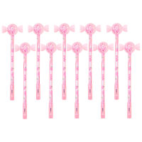 rego001 10Pcs 0.5mm Gel Pen with Sequin Candy Pattern Plastic Cute Appearance Rollerball Pen for Marking Gel Pen Glitter