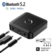 2 trong 1 Bluetooth 5.2 APTX HD Máy thu phát không dây 3.5mm AUX APTX