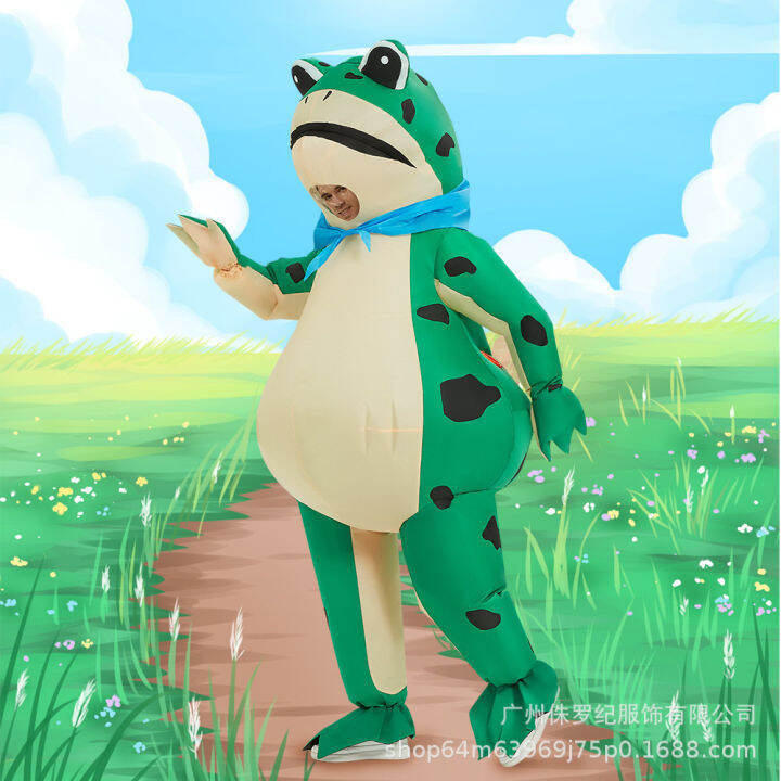 WGB XINKOU Tiktok same frog doll inflatable costume adult funny animal