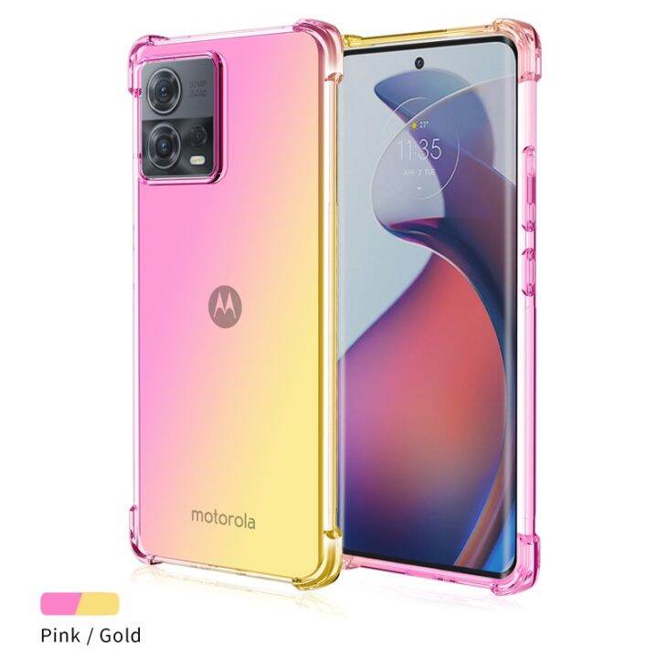 motorola-g72-g32-g22-g52-anti-drop-rainbow-2สี-tpu-เคสใสปลอกอ่อน-gradient-air-กันกระแทก-cover