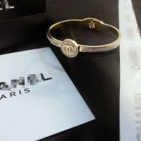 Double CC Luxury Stainless Steel Bracelets Bangles Female Heart Forever Love Charm Bracelet for Women Jewelry