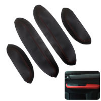 4ชิ้นเซ็ตไมโครไฟเบอร์หนังรถประตู Handle Armrest แผงสำหรับ Suzuki Swift 2005 2006 2007 2008 2009 2010 2011 2012