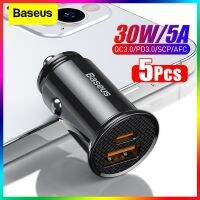 LongShengShenShangMao Baseus 5ชิ้นเครื่องชาร์จ USB QC4.0ชาร์จเร็ว PD3.0 QC3.0 PPS 5A Type C 30W สำหรับ iPhone