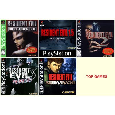 Resident Evil เรสซิเด้นท์ อีวิล แผ่นเกม PS1  PS2