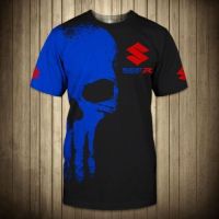 （Contact customer service to send pictures or names for free customization）T-Shirt Suzuki Black Racing Gift For Men  Printed 3D Hot Trend 2023（Adult and Childrens Sizes）Casual T-shirt