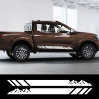 2Pcs ประตูด้านข้างกระโปรงลายสติกเกอร์รถสำหรับ Nissan Navara NP300 OFF ROAD Mountain จัดแต่งทรงผมไวนิล Auto Body อุปกรณ์เสริม Decals