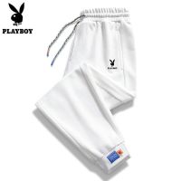 RIVASO Playboy 2022ฤดูใบไม้ร่วงฤดูหนาวและฤดูร้อนใหม่กางเกงขายาวผ้าฝ้ายลำลองเวอร์ชั่นเกาหลีของทุกการแข่งขันกางเกงกีฬาผู้ชายหลวมกระชับ