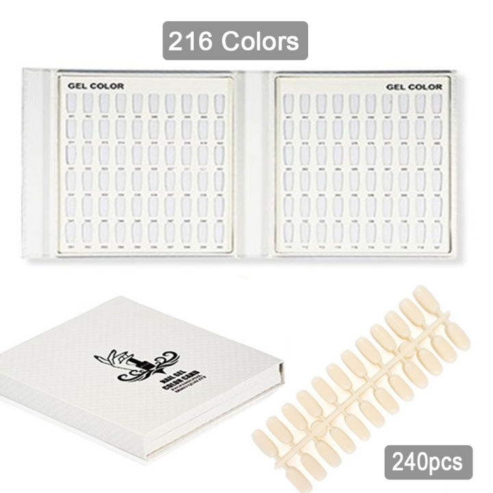 120-216-colors-nail-art-false-tips-gel-varnish-polish-display-book-showing-shelf-card-chart-painting-dedicated-display-board