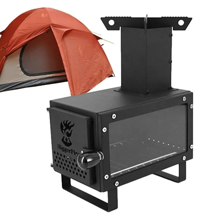 Wood Burning Stove Portable Wood Burning Stove with Chimney Pipe Small Tent  Stove for Outdoor Heating u0026 Cooking Ice Fishing Hunting Tent Stove Wood  Burning Stove for Tents premium | Lazada