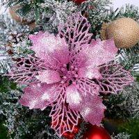 5pcs Christmas Tree Ornaments Simulation Solid Color Flower Xmas Tree Decor Christmas Decorations 2024 новогодние украшения Christmas Ornaments