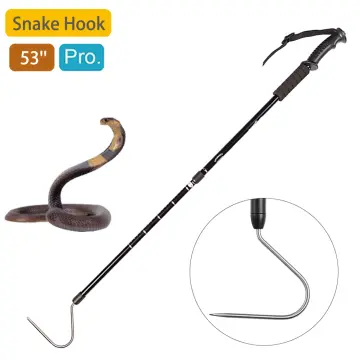 2pcs Stainless Steel Extensible Snake Hook Retractable Reptile