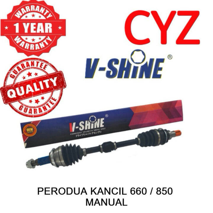 VSHINE Drive Shaft PERODUA KANCIL 660 (AUTO/MANUAL), KANCIL 850 MANUAL (1 YEAR WARRANTY) Lazada