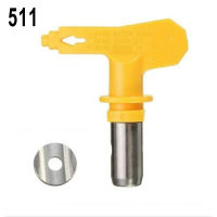 Airless Paint Nozzle Spray Tips Airless Paint Sprayer Nozzle Tips Spraying Machine Parts Spray Garden Power Tools สีเหลือง