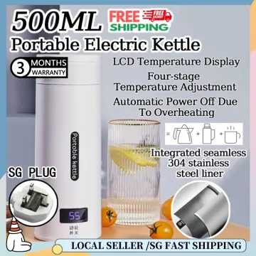 500ml Portable Electric Kettles Tea Coffee Kettle Travel Boil