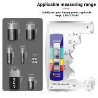 +【‘ Digital Battery Tester LCD Display AA/AAA/9V/1.5V Button Cell Battery Capacity Check Detector Capacitance Diagnostic Tool