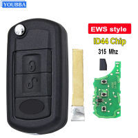 YOUBBA EWS ชิป PCF7935 315433.92Mhz กุญแจรถพลิกสำหรับ LAND ROVER Range 2006-2009 HU92รีโมทคอนลพับ