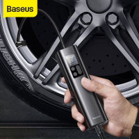 Baseus เครื่องเติมลมยางไฟฟ้า DC 12 โวลต์ปั๊มอัดอากาศแบบพกพา 150 PSI เครื่องเติมลมอัจฉริยะสำหรับรถยนต์/จักรยาน/รถจักรยานยนต์/บอล