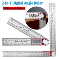 ❁ 0-300mm Digital Angle Finder Protractor Ruler Meter Steel/ABS Electron Goniometer Protractor Angle Finder Scale Measuring Tool