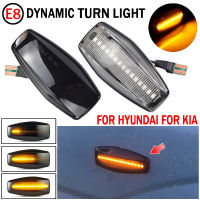 แบบไดนามิก LED Fender Light Side Marker สำหรับ Hyundai I10 Trajet Sonata Elantra Getz XG Tucson Terracan Coupe Matrix สำหรับ Kia 2003