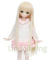 1/3 BJD Wig Pullip Dal DD SD LUT Dollfie Doll Wig High Temperature Hair 8-9 inch Long Blonde Wig 613