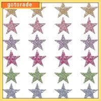 GOTORADE 24pcs สีสันสดใส ดาวแพทช์ บลิง ศิลปะการปะติด การตกแต่งตกแต่ง พลอยเทียมเทียม เสื้อผ้าสำหรับผู้หญิง