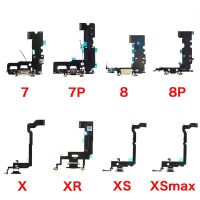 แท่นชาร์จพอร์ตชาร์จขั้วต่อ USB Data Flex Cable สําหรับ iPhone 7 7Plus 8 Plus X XR XS Max