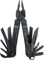 LEATHERMAN, Super Tool 300 Multitool with Premium Replaceable Wire Cutters and Saw, Black with MOLLE Sheath