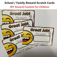 100Pcs/Set Novelty Reward Scratch Cards DIY Encourage Praise Stickers Kids Early Learning Teaching Aids School Family Lucky Game Flash Cards Flash Car