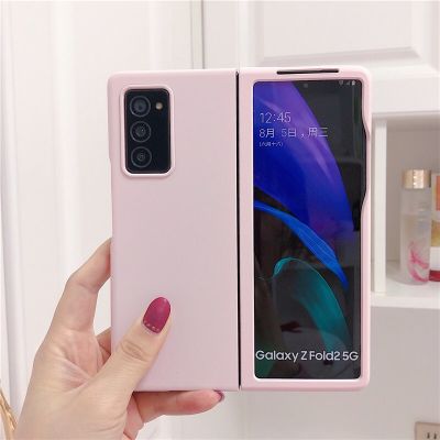 ~ เคสโทรศัพท์มือถือแบบแข็ง ผิวด้าน ลายสีมาการอง สําหรับ Samsung Galaxy Z Fold2 5G Z Fold 2 5G Galaxy W21 Galaxy F9160