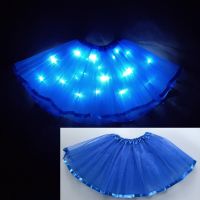 【cw】 2020 new year Kids Tutu Skirt Tutus Tulle Pettiskirt Child Ballet blue