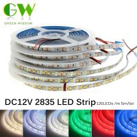 [Ricky Lighting] 5เมตรไฟ LED Strip โคมไฟที่มีความยืดหยุ่นริบบิ้น DC12V 2835 SMD กันน้ำ LED เทปสำหรับตกแต่งบ้านแสง120 Leds/m 6วัตต์/เมตรไฟ LED