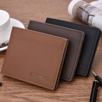 New Mens Wallet Fashion Smooth Soft Leather Cross-section Multi-function Wallet Tide Short Mens Wallet Quality Assurance