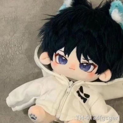 ¤⊙◄ gsger Genshin Anime Figure Brinquedos de pelúcia para crianças Scaramouche Wanderer Bonecas pelúcia decoração roupas recheadas macias presentes 20cm