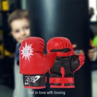 1 Pair Child Boxing Gloves Kids Training Fighting Gloves Muay Thai Kickboxing Breathable Gloves For 3-16 Year Old Practice Boxin