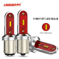 ANMINGPU 2x ย้อนกลับ Led 1156 P21W ไฟเบรก1157 P21/5W CSP LED PY21W Canbus สัญญาณเลี้ยวรถด้านหลังสัญญาณ